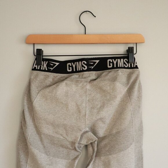 Gymshark Women's Small Grey Two-Tone Flex Seamless Activewear Stretch Leggings - Picture 5 of 9